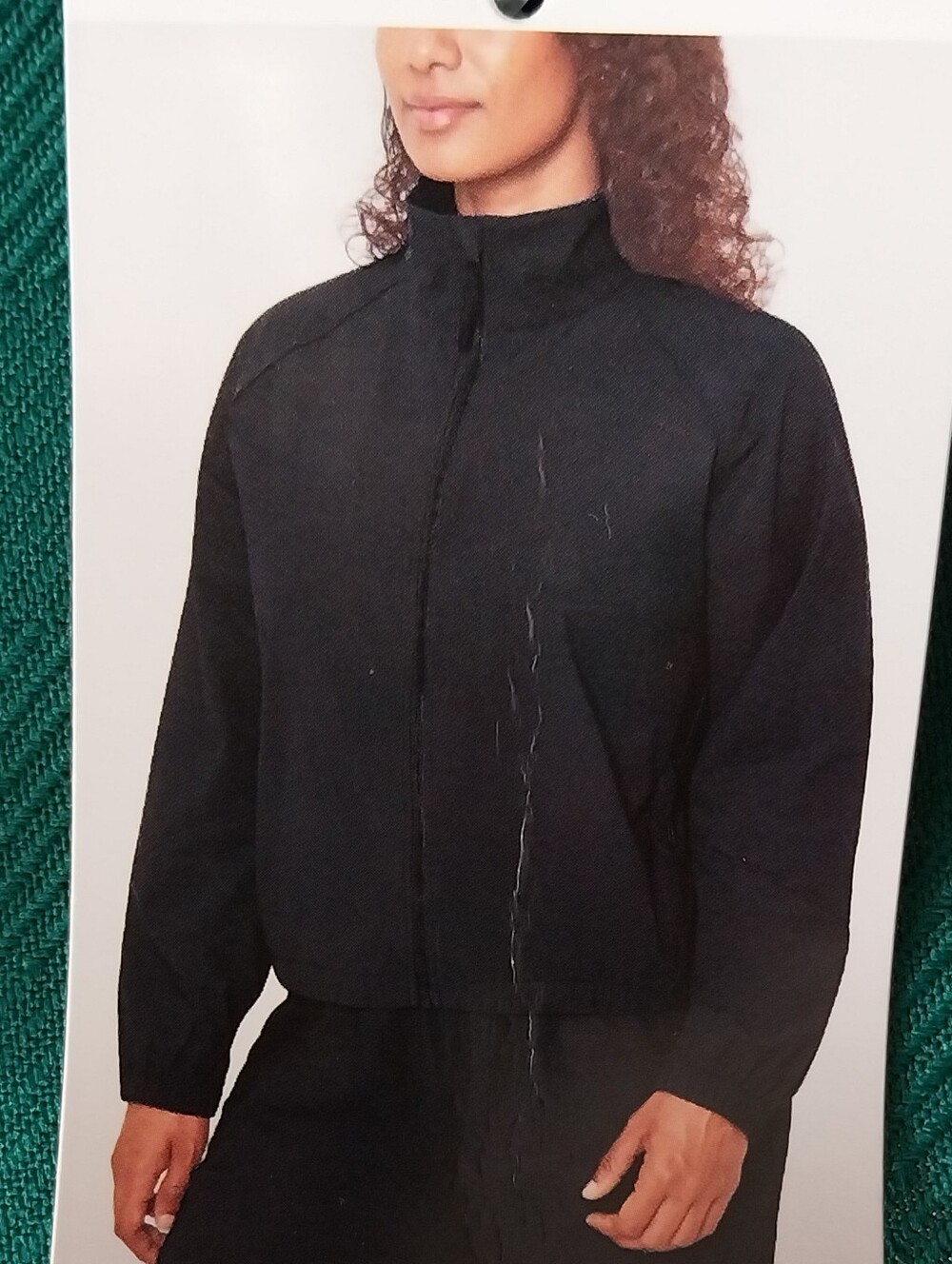 Brand New  Black Lightweight Zip Jacket
